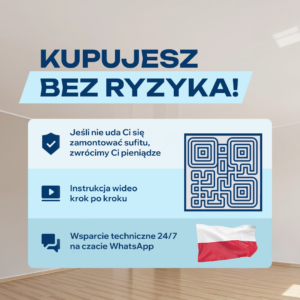 Sufit napinany "Zrób to sam" №10 (1*6m) Biały połysk - obrazek 10